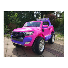 Auto Na Akumulator Ford Różowy 4x4 Koła EVA Radio